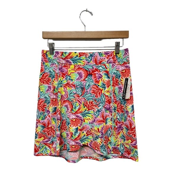 NWOT Nanette Lepore | Skort Shorts $54 Multi Color Skirt Stretch Athletic Skirt - Picture 1 of 7
